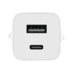 Xiaomi Φορτιστής GaN με Θύρα USB-A και Θύρα USB-C και Καλώδιο USB-C - USB-C 65W Power Delivery Λευκός (GaN BHR5515GL)