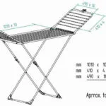 Vileda Extra X-Legs Πτυσσόμενη Απλώστρα Δαπέδου από Μέταλλο με Μήκος Απλώματος 20m 157215