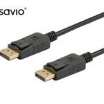 Savio Cable DisplayPort male - DisplayPort male 3m Μαύρο (CL-137)
