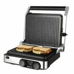 Cecotec Rock’n Grill Dual Επιτραπέζια Ηλεκτρική Ψησταριά Αυλακωτής Πλάκας 2000W με Καπάκι και Ρυθμιζόμενο Θερμοστάτη 03099