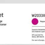HP 415X Γνήσιο Toner Laser Εκτυπωτή Ματζέντα High Capacity 6000 Σελίδων W2033XH