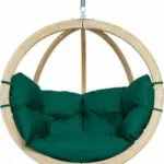 Globo Κρεμαστή Κούνια Φωλιά με Μαξιλάρι Ξύλινη Verde Αντοχής έως 120kg Μ121xΠ69xΥ118cm AZ-2030814