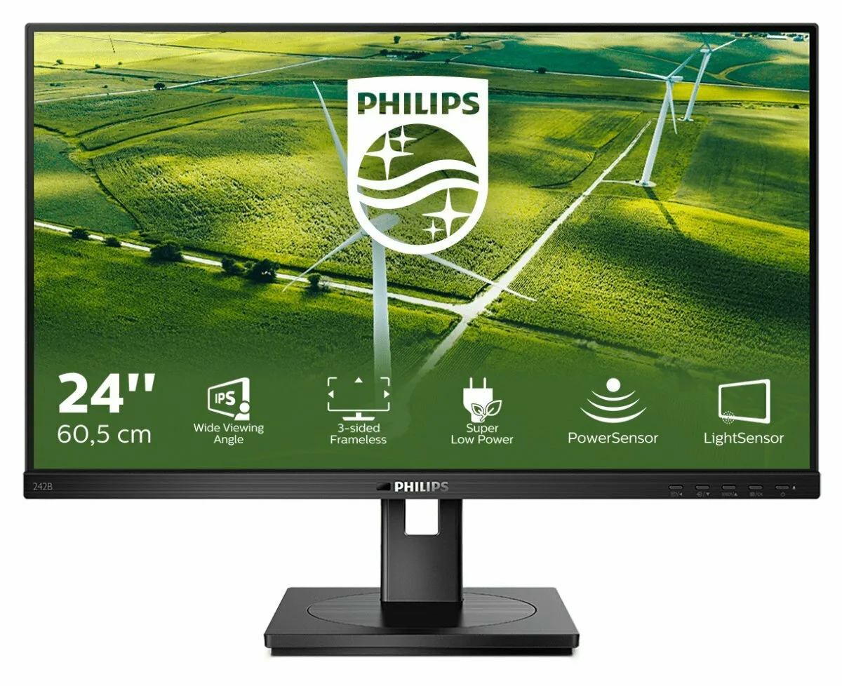 Philips B Line 242B1G IPS Monitor 23.8" FHD 1920x1080 με Χρόνο Απόκρισης 4ms GTG - Image 1