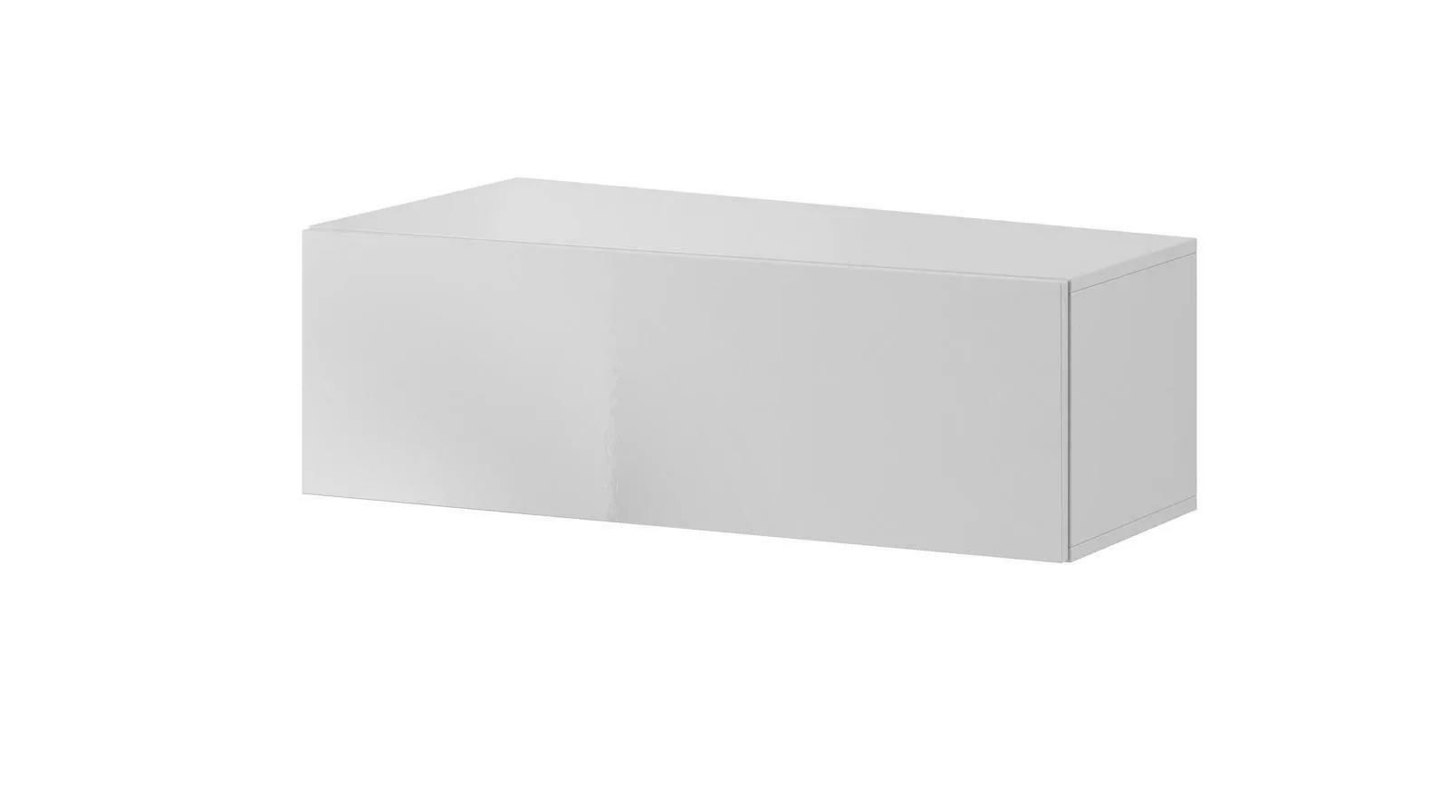 Vigo Slant White / White Gloss Μ90xΠ30xΥ40cm - Image 1