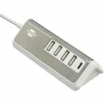 Brennenstuhl USB 2.0 Hub 5 Θυρών με σύνδεση USB-A Ασημί (1508230)
