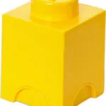 LEGO Παιδικό Κουτί Αποθήκευσης από Πλαστικό 1-Stud Κίτρινο 12x12x18cm 40011732