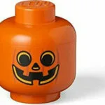 Room Copenhagen Παιδικό Κουτί Αποθήκευσης από Πλαστικό Lego Pumpkin Πορτοκαλί 16x16x19cm 40311729
