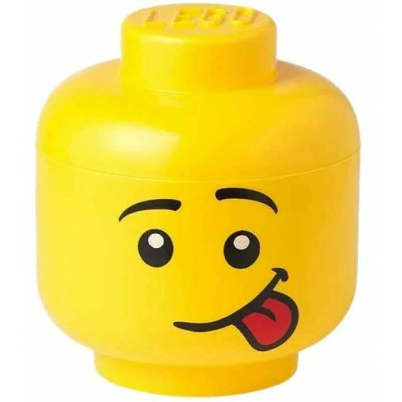 LEGO Παιδικό Κουτί Αποθήκευσης από Πλαστικό Head Κίτρινο 16x16x18cm 40311726 - Image 1