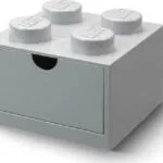 LEGO Παιδικό Κουτί Αποθήκευσης από Πλαστικό 4 Knobs Γκρι 32x16x11cm 40201740