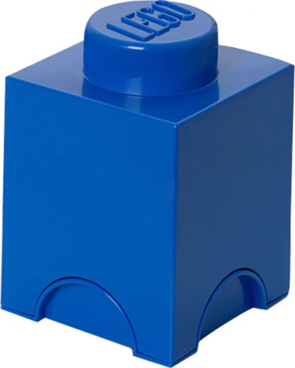 20220510011004_lego_paidiko_kouti_apothikeysis_apo_plastiko_1_stud_5004268_mple_12x12x18cm LEGO Παιδικό Κουτί Αποθήκευσης από Πλαστικό 1-Stud Μπλε 12x12x18cm 40011731 - Image 1