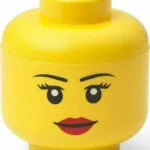 LEGO Παιδικό Κουτί Αποθήκευσης από Πλαστικό Head Κίτρινο 10x10x11cm 40331725