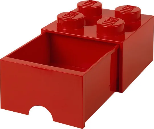 20220510011029_lego_paidiko_kouti_apothikeysis_apo_plastiko_4_knobs_5005402_kokkino_25x25x18cm LEGO Παιδικό Κουτί Αποθήκευσης από Πλαστικό 4 Knobs Κόκκινο 25x25x18cm 40051730 - Image 1