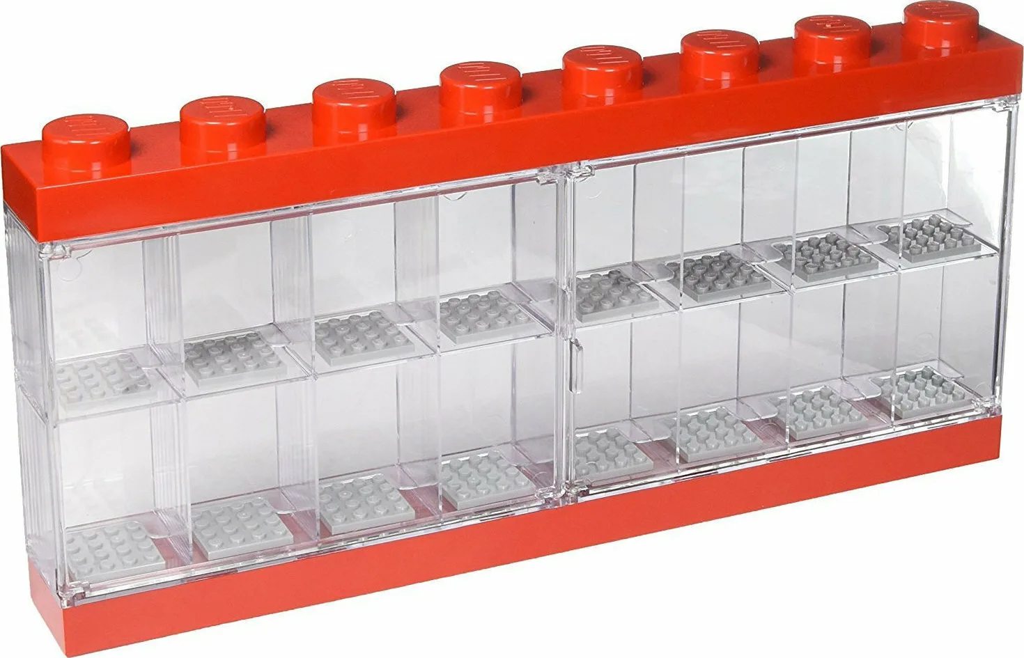 LEGO Παιδικό Κουτί Αποθήκευσης από Πλαστικό Display Case 16 Κόκκινο 38x18cm 40660001 - Image 1