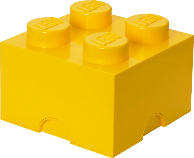 LEGO Παιδικό Κουτί Αποθήκευσης από Πλαστικό 4-Stud Κίτρινο 25x25x18cm 40031732 - Image 1