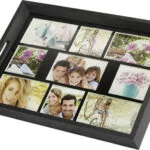 ZEP Διακοσμητικός Δίσκος Ξύλινος Photo Tray Ορθογώνιος Μαύρο W002 43x35cm