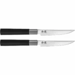 Kai Wasabi Black Μαχαίρια Steak από Ανοξείδωτο Ατσάλι 12cm 67S-400 2τμχ