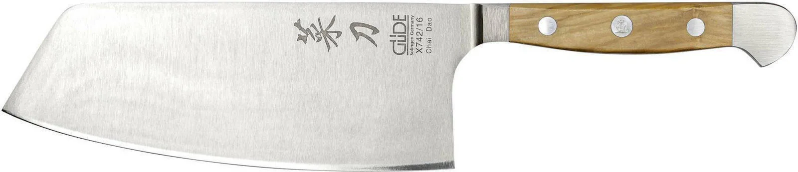 Güde Chai Dao Olive Μαχαίρι Chef από Ανοξείδωτο Ατσάλι 16cm X742/16 - Image 1