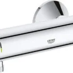 Grohe Grohtherm 800 34558000 Μπαταρία Ντουζιέρας Θερμοστατική Ασημί