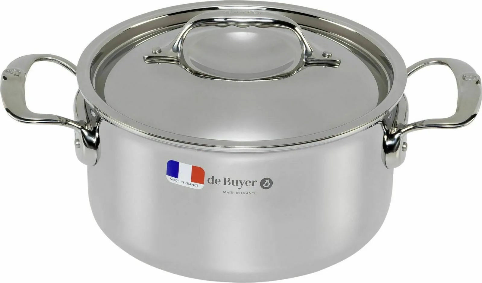 De Buyer Affinity Βαθιά Ανοξείδωτη Κατσαρόλα 3.4lt / 20cm 3742.20 - Image 1