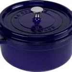 Staub Round Cocotte Βαθιά Κατσαρόλα από Μαντέμι 3.8lt / 24cm Dark Blue 40510-283-0