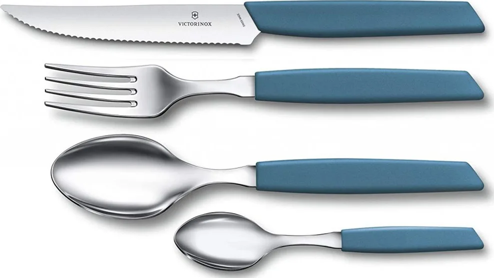 Victorinox Swiss Modern Σετ Μαχαιροπίρουνα Ανοξείδωτα Μπλε 24τμχ 782909 - Image 1