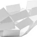 Alessi Φρουτιέρα Μεταλλική Λευκή 41.6x37.5x15εκ. MT03 W