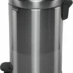 Brabantia NewIcon Κάδος Απορριμμάτων Μεταλλικός με Πεντάλ Steel Matt 12lt 112041