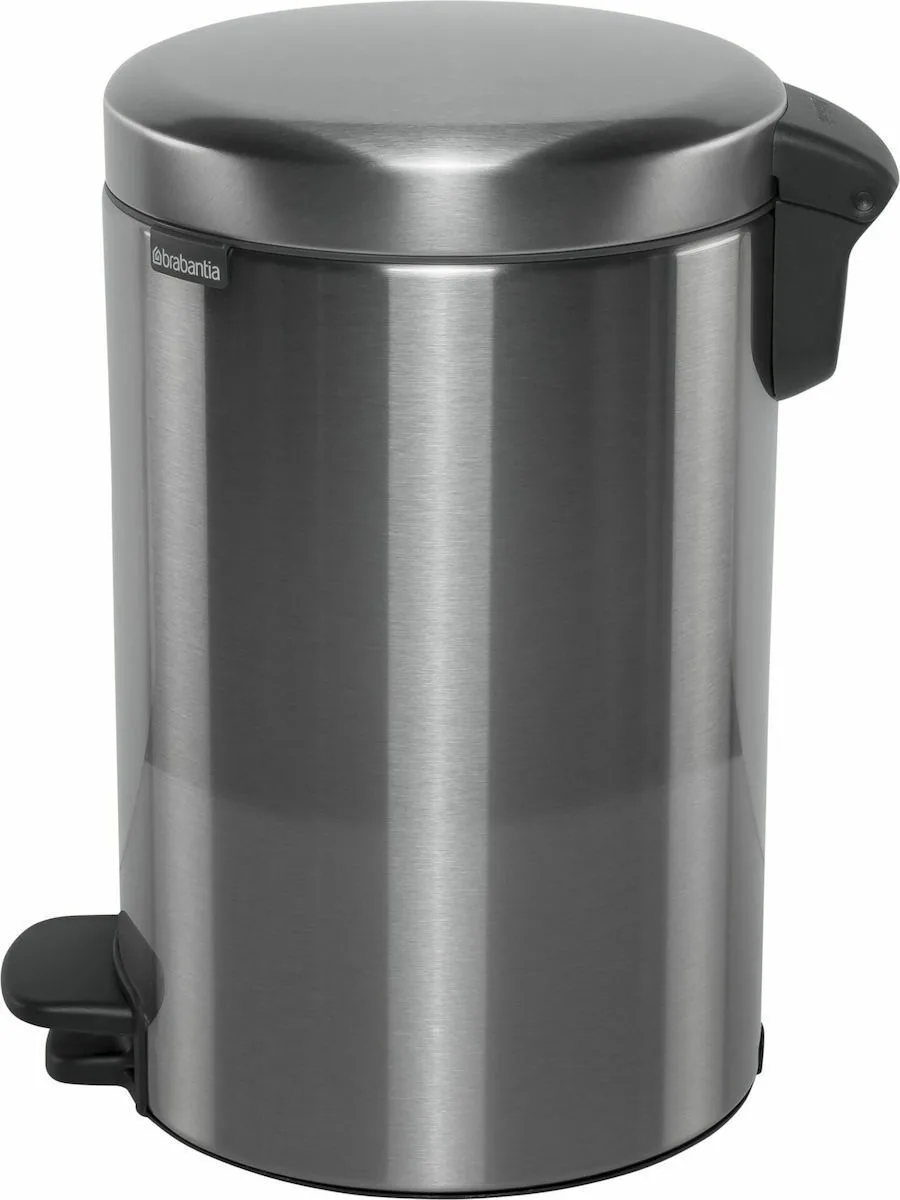 Brabantia NewIcon Κάδος Απορριμμάτων Μεταλλικός με Πεντάλ Steel Matt 12lt 112041 - Image 1