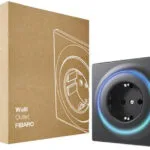 Fibaro Μονή Χωνευτή Πρίζα Ρεύματος Μαύρη FGWOF-011-8