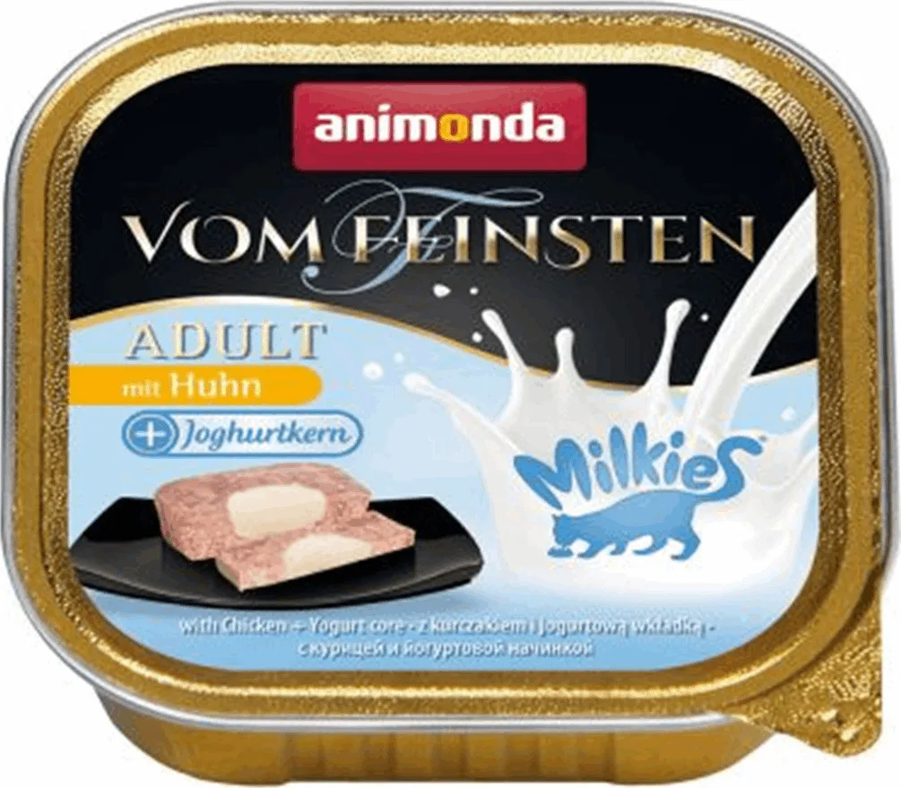 20220518165941_b6349548 Animonda Vom Feisten Adult Υγρή Τροφή για Ενήλικες Γάτες σε Ταψάκι με Κοτόπουλο χωρίς Σιτηρά 100gr 83113 - Image 1