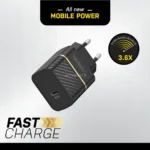 Otterbox Φορτιστής Χωρίς Καλώδιο GaN με Θύρα USB-C 30W Power Delivery Μαύρος (78-80483)