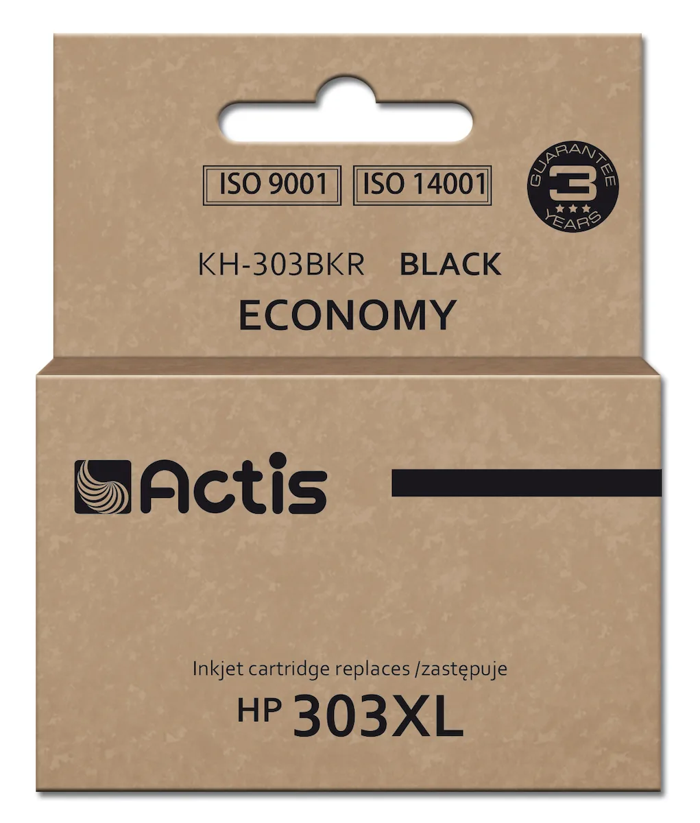 Actis Συμβατό Μελάνι Εκτυπωτή InkJet HP 303XL T6N04AE 600 Σελίδων 20ml Μαύρο 1τμχ KH-303BKR - Image 1