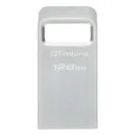 Kingston DataTraveler Micro Gen2 128GB USB 3.2 Stick Ασημί