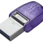 Kingston DataTraveler MicroDuo 3C 64GB USB 3.1 Stick με σύνδεση USB-A & USB-C Μωβ