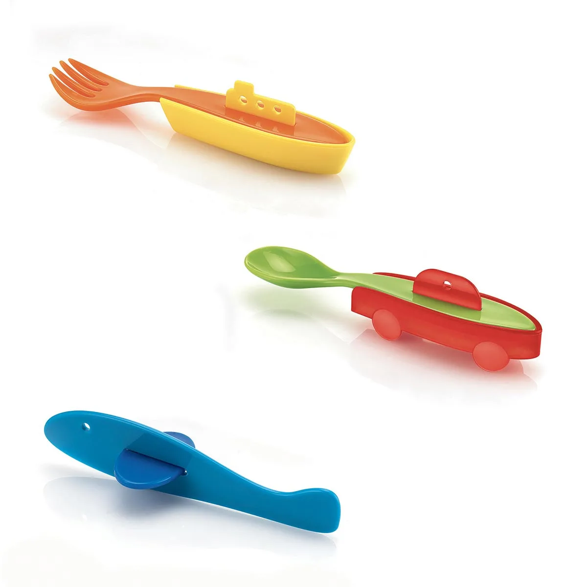 20220526145709_marva_set_vrefika_machairopirouna_apo_plastiko_3tmch_07750052 Guzzini Σετ Βρεφικά Μαχαιροπίρουνα από Πλαστικό Πολύχρωμα 3τμχ 07750052 - Image 1