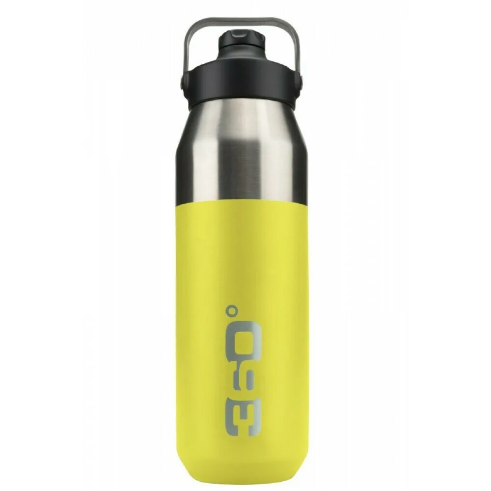20220527165234_360_degrees_insulated_wide_mouth_sip_cap_lime_mpoukali_thermos_0_75lt 360 Degrees Insulated Wide Mouth Sip Cap Ανακυκλώσιμο Μπουκάλι Θερμός Ανοξείδωτο BPA Free 750ml Κίτρινο με Καπάκι-Θηλιά (Loop) 36040-00045lime - Image 1