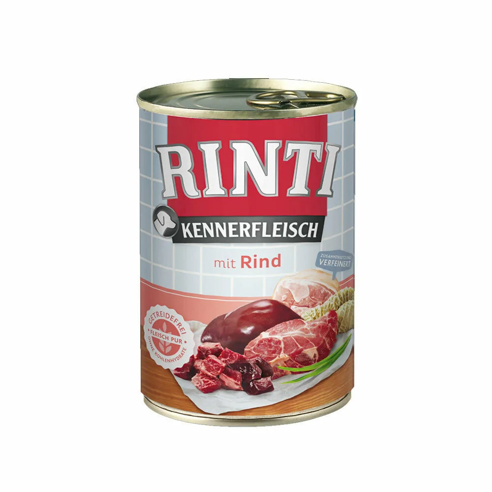 20220527171206_ea79e234 Rinti Kennerfleisch Υγρή Τροφή Σκύλων σε Κονσέρβα με Βοδινό χωρίς Σιτηρά 800gr 036126 - Image 1