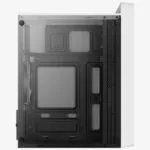 Aerocool CS-109 Gaming Mini Tower Κουτί Υπολογιστή με Πλαϊνό Παράθυρο και RGB Φωτισμό Λευκό