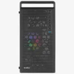 Aerocool CS-109 Gaming Mini Tower Κουτί Υπολογιστή με Πλαϊνό Παράθυρο και RGB Φωτισμό Μαύρο