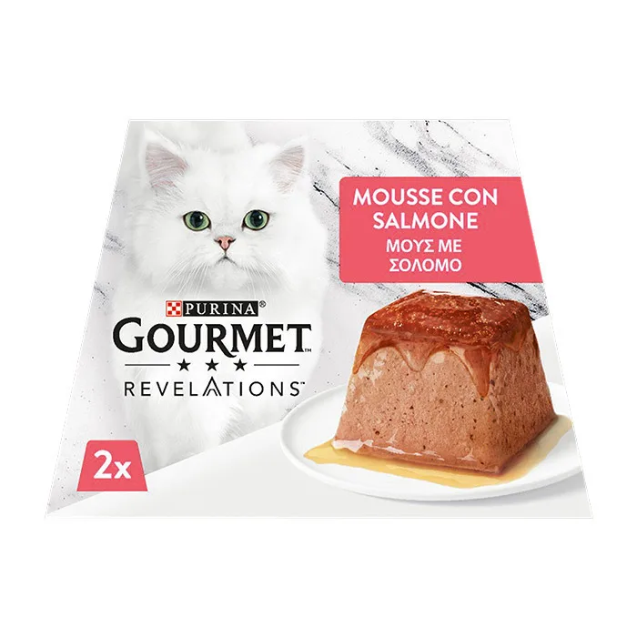 20220601152355_d2c91b54 Gourmet Υγρή Τροφή για Ενήλικες Γάτες σε Ταψάκι με Σολομό 2x57gr - Image 1