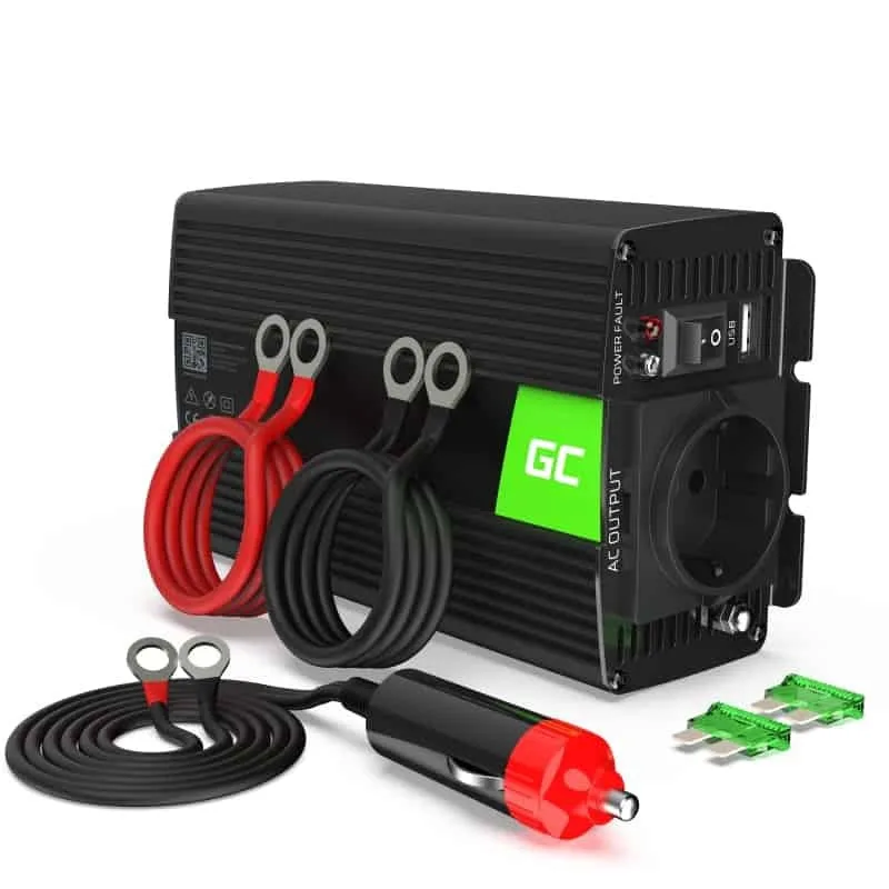 Green Cell Inverter Αυτοκινήτου 300W για 12V DC με 1xUSB INVGC05 - Image 1