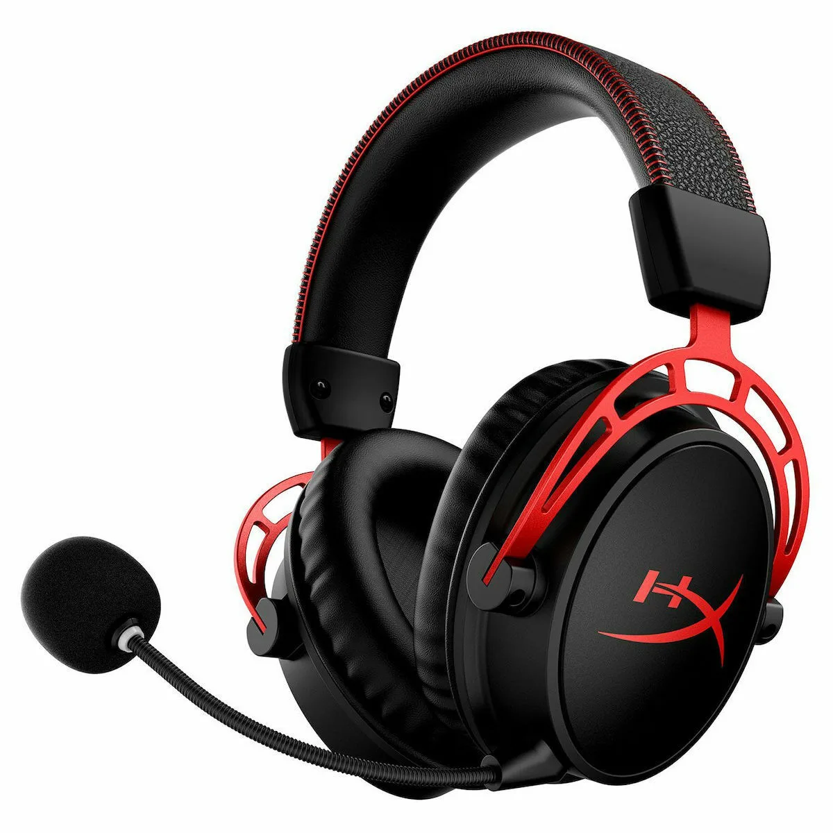 HyperX Cloud Alpha Ασύρματο Over Ear Gaming Headset με σύνδεση USB Black/Red - Image 1
