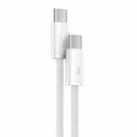 Baseus Dynamic Braided USB 2.0 Cable USB-C male - USB-C 100W Λευκό 1m (CALD000202)