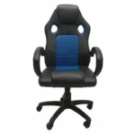 Topeshop Enzo Καρέκλα Gaming Δερματίνης Blue - Black