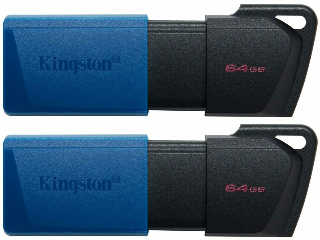Kingston DataTraveler Exodia M Duo 64GB USB 3.2 Stick Μαύρο 2τμχ - Image 1