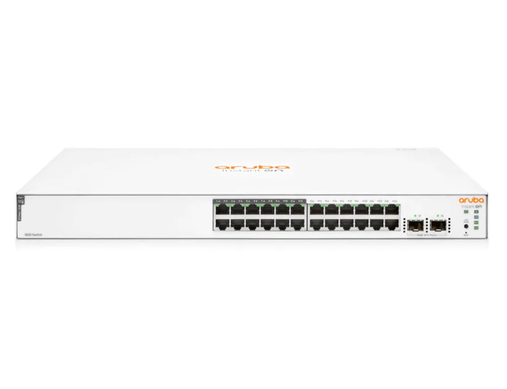 Aruba Instant On 1830 24G 12p Class4 PoE 2SFP 195W Managed L2 / L3 PoE+ Switch με 24 Θύρες Gigabit (1Gbps) Ethernet και 2 SFP Θύρες - Image 1