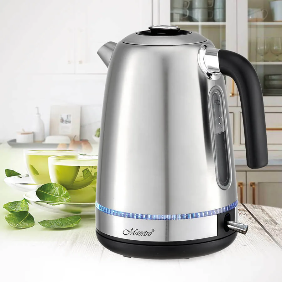 20220610112441_563d6824 Maestro Βραστήρας 1.7lt 2200W Ασημί MR-050 - Image 1