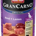 Animonda GranCarno Υγρή Τροφή για Ηλικιωμένους Σκύλους σε Κονσέρβα με Αρνί και Μοσχάρι χωρίς Σιτηρά & Γλουτένη 400gr
