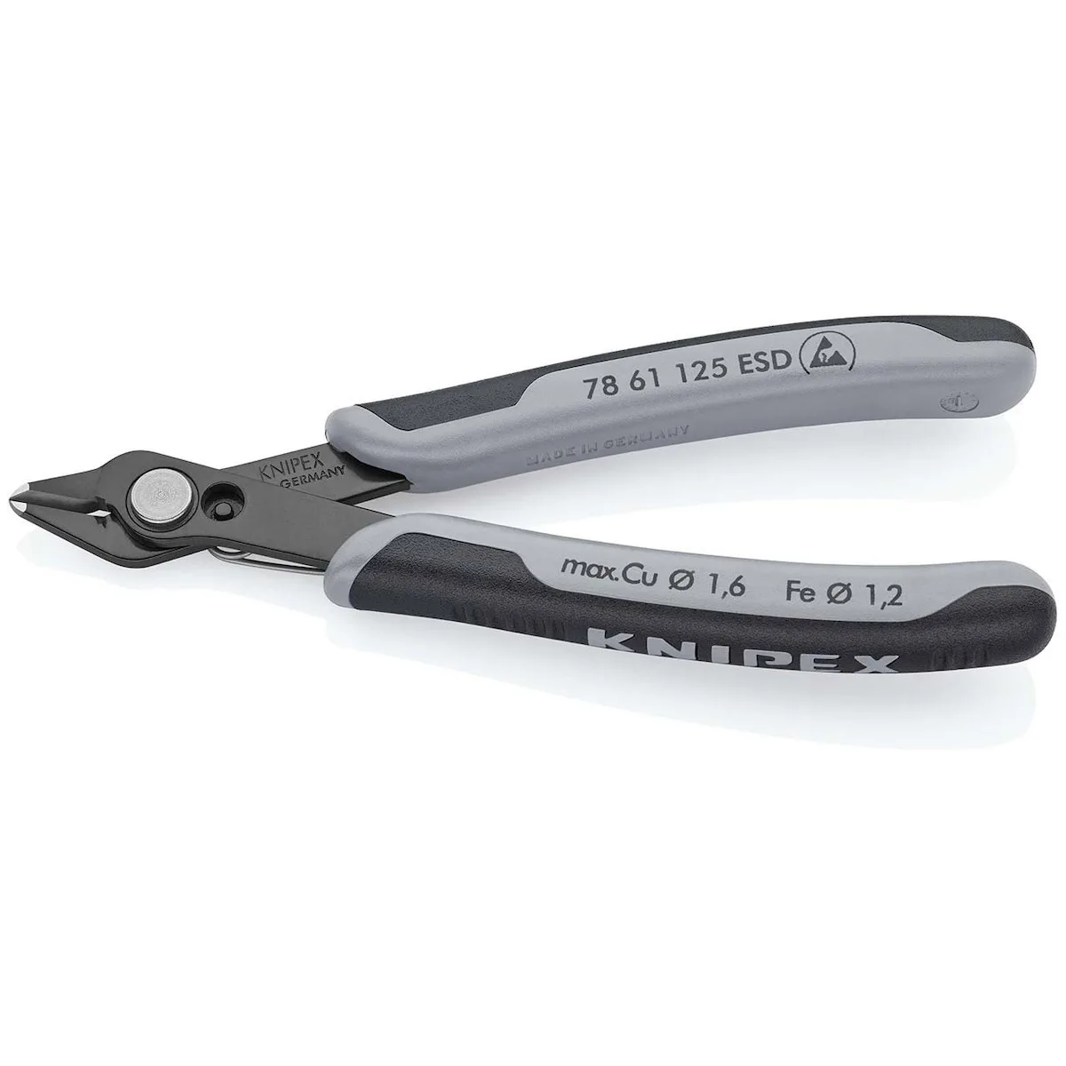 20220617115140_16526d8f Knipex Πλαγιοκόφτης Ηλεκτρολόγου Μήκους 125mm 78 61 125 ESD - Image 1
