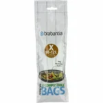 Brabantia Βιοδιασπώμενες Σακούλες Απορριμάτων Χωρητικότητας 12lt με Κορδόνι Type X 118685 10τμχ Λευκές